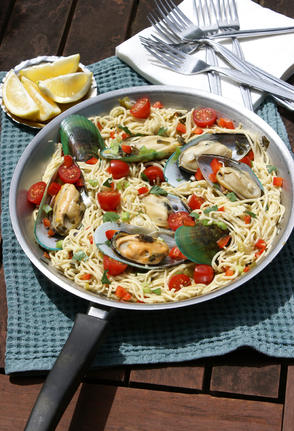 NZ Green Lipped Mussel Pasta